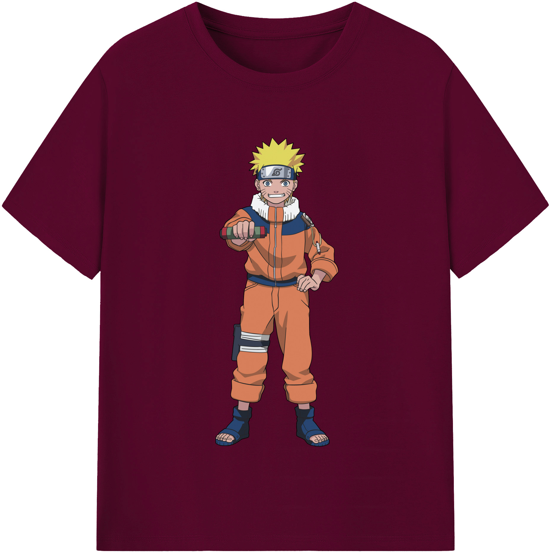 （画像用） NARUTO -ナルト- うずまき ナルト Uzumaki Naruto レディースカジュアルプリントTシャツ（綿100％）